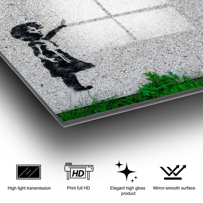 Wallity Cuadro Decorativo de Banksy 50 x 70 cm Multicolor